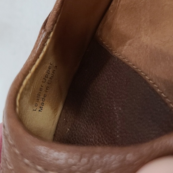 LAMB Vero Cuoio Womens Brown Leather Stilettos Peep Toe Size 6.5 GUC - Picture 4 of 12